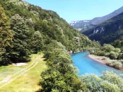 Land plot on the Tara River bank