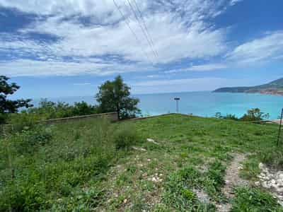 Fenced land plot with panoramic view of the Adriatic Sea