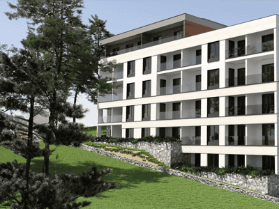 Apartments in a new building in Bečići: from one to three bedrooms
