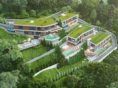 Участок 2228 м² в Каваче с проектом 5 лакшери вилл c панорамным видом на море