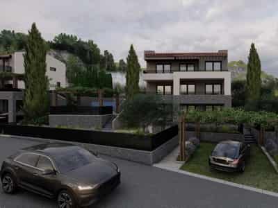 The second construction phase includes a residential building with 12 apartments, executed in a contemporary architectural style that harmoniously preserves the overall concept of the complex.