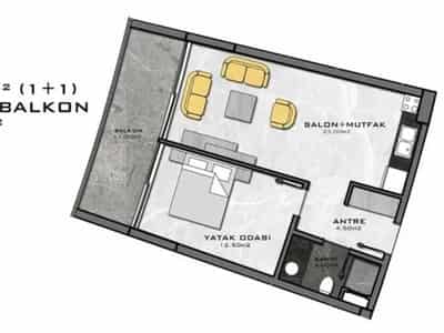 Apartment in a Luxury Residential Complex in the Kargıdjak Area (10300)