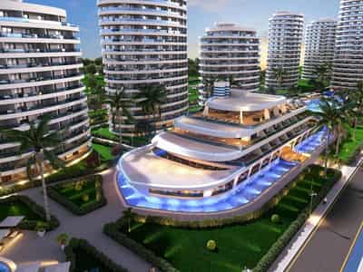 Новый комплекс апартаментов у пляжа Long Beach в Искеле (001120)