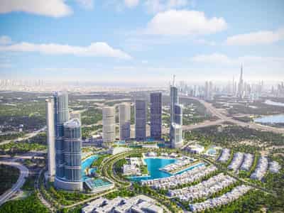 Elegant Apartment Complex with City Skyline Views in Dubai (009207)