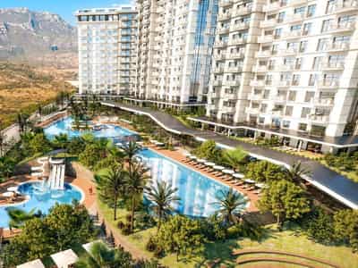 Apartment with Panoramic Views in Modern Complex on a Hillside, Mahmutlar (41100)