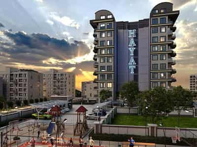Просторная квартира 1+1 в перспективном комплексе в Газипаше (43600)