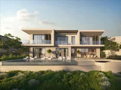 New complex of villas with a swimming pool and a spa close to the beach, Abu Dhabi, UAE
