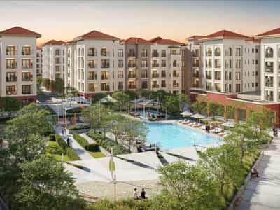 Residence with swimming pools, lounge areas and cafes, Abu Dhabi, UAE