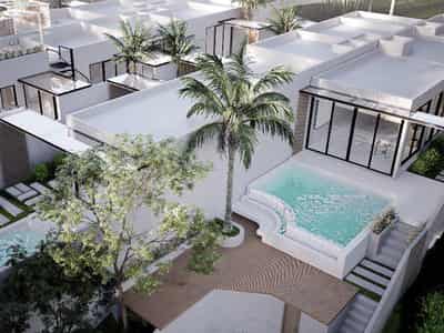 New villas with swimming pools and picturesque views, Bali, Indonesia
