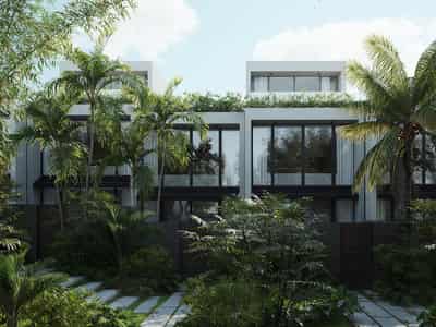 New residential complex of apartments and townhouses in Nuanu, Bali, Indonesia