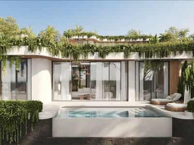 New complex of apartments and furnished villas with swimming pools near the beach, Ungasan, Bali, Indonesia