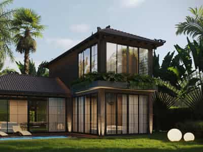 New complex of villas with a spa center and hotel services, Ubud, Bali, Indonesia
