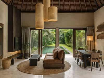 New exclusive complex of villas with swimming pools, a restaurant and a spa area, Bali, Indonesia