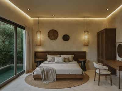 New exclusive complex of villas with swimming pools, a restaurant and a spa area, Bali, Indonesia
