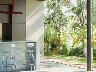 New complex of villas with gardens in an exclusive district of Bali, Indonesia