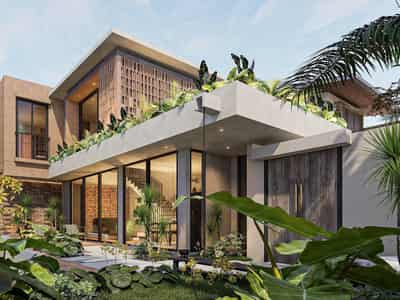 Stylish villas for living 2 km from the beach, Kedungu, Bali, Indonesia