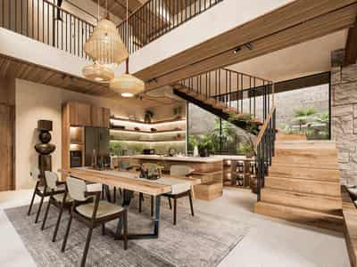 New complex of furnished villas with swimming pool in the family-friendly Umalas neighborhood, Bali, Indonesia