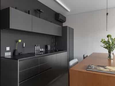New apartment complex with swimming pools, a spa, and a café in Nuanu City, Bali, Indonesia