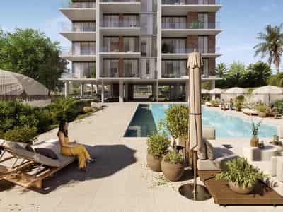New residence with a swimming pool in a quiet and prestigious area, 350 meters from the beach, Limassol, Cyprus