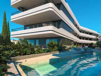 Apartments in a modern residence with a swimming pool and panoramic views in a picturesque area, Limassol, Cyprus
