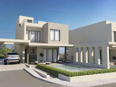 Modern villas in a gated residence, 300 meters from the beach, Protaras, Cyprus