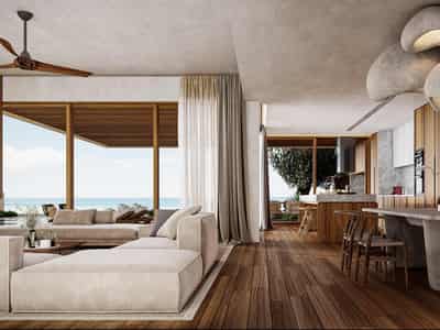 Complex of sea view villas at 150 meters from the beaches, Geroskipou, Cyprus