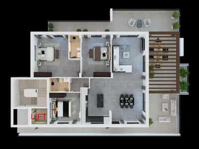 Premium residence in a quiet area, in the center of Paphos, Cyprus
