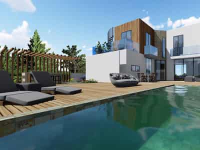 Furnished villa at 300 meters from the sea, in the prestigious area of Peyia, Paphos, Cyprus