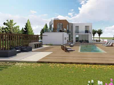 Furnished villa at 300 meters from the sea, in the prestigious area of Peyia, Paphos, Cyprus