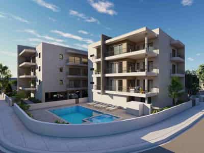 New sea view residence with a swimming pool in the center of Paphos, Cyprus