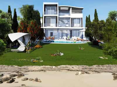 Modern villas with swimming pools at 300 meters from the sea, Chloraka, Cyprus