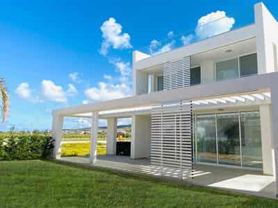 Beachfront complex of luxury villas with a swimming pool, Coral Bay, Cyprus