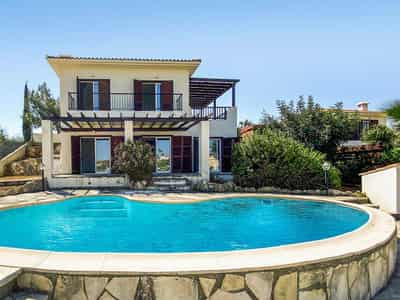 Villas with swimming pools and picturesque views near the beach, Pissouri, Cyprus