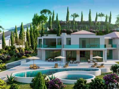 Luxury villa with a swimming pool and a helipad near the golf course, Kamares, Cyprus