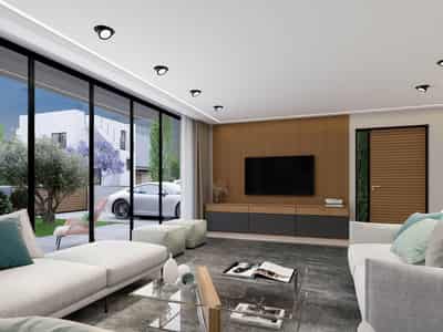 Complex of villas with a panoramic view near the beach, Chloraka, Cyprus
