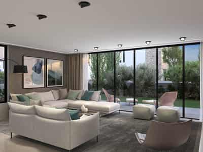 Complex of villas with a panoramic view near the beach, Chloraka, Cyprus