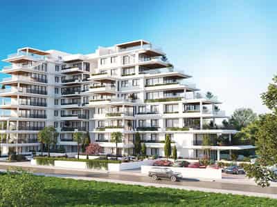New residence with a swimming pool at 80 meters from the beach, Larnaca, Cyprus