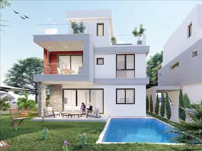 Complex of villas with gardens and terraces near the beach, Agios Tychonas, Cyprus