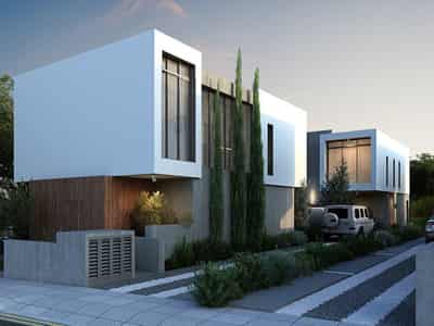 Complex of luxury villas close to a beach, Kato Paphos, Cyprus