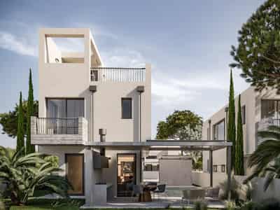 New complex of villas with swimming pools and gardens, Kissonerga, Cyprus