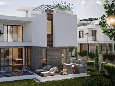 New complex of villas with gardens, Konia, Cyprus