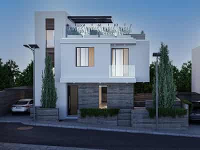 New complex of villas with gardens, Konia, Cyprus