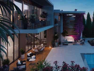 Gated complex of villas with swimming pools, gardens and panoramic views, Paphos, Cyprus