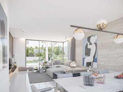 New complex of villas with terraces and gardens on the outskirts of Nicosia, Cyprus