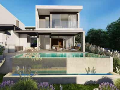 New complex of furnished villas in a quiet area, Konia, Cyprus