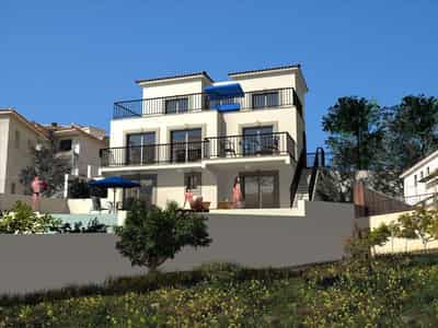 Villa with a swimming pool and a panoramic view, Peyia, Cyprus