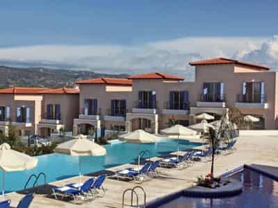 Complex of townhouses with swimming pools and a green area, Paphos, Cyprus