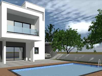 New complex of villas with swimming pool and gardens close to a highway, Souni, Cyprus