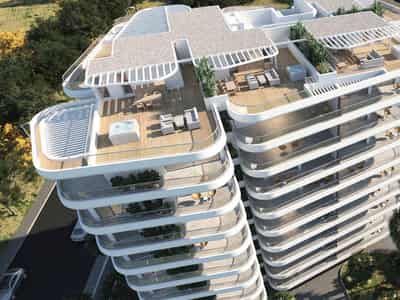 New residence with an underground parking at 50 meters from the beach, Larnaca, Cyprus