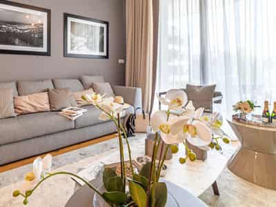 Modern residence with a swimming pool and gardens at 700 meters from the beach, Limassol, Cyprus